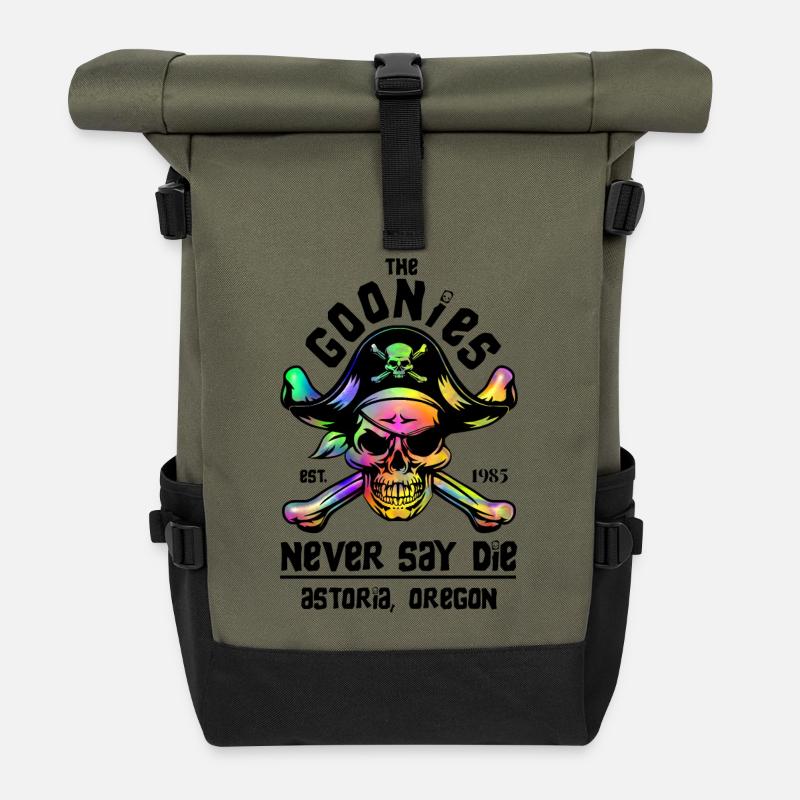 THE GOONIES 5 - Sac à dos roll top - olive/noir