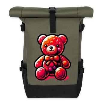 Bear - Roll Top Backpack - olive/black - Front