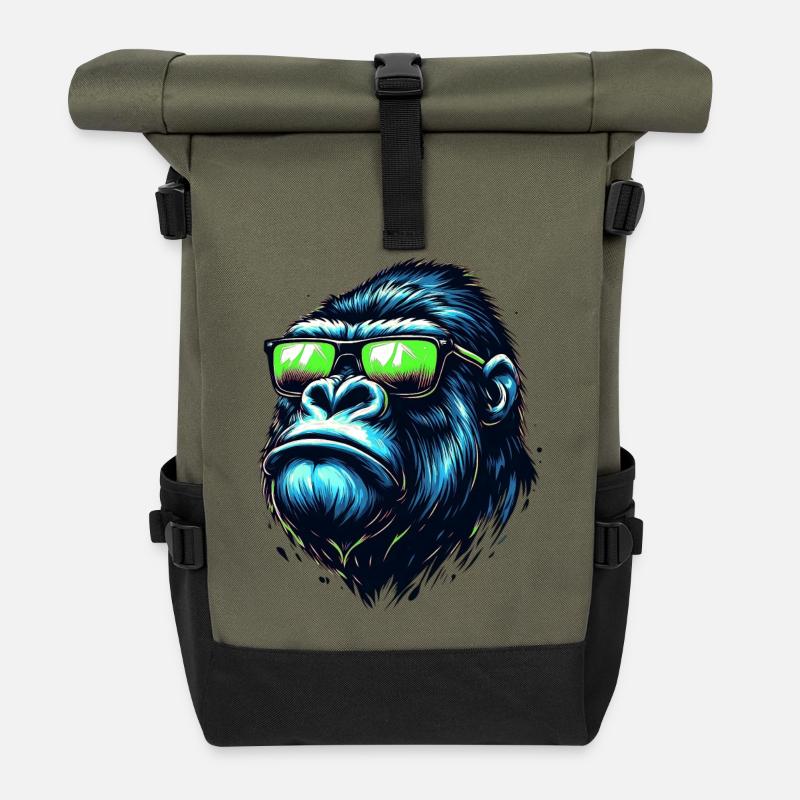 Gorilla - Rolltop Rucksack - Olive/Schwarz