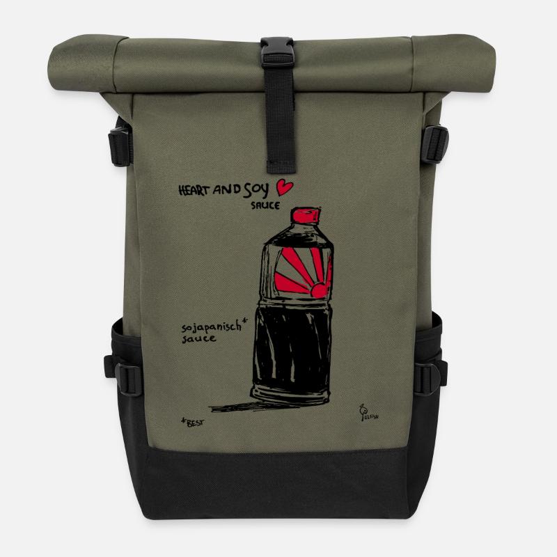 Roll in Love 4 - Rolltop Rucksack - Olive/Schwarz