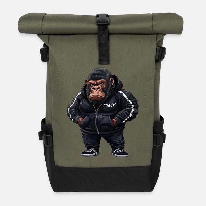 Gorilla Coach - Roll Top Backpack - olive/black