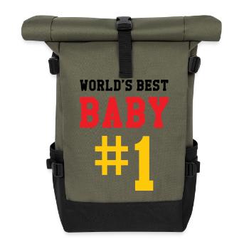Best Baby - Birth - Child - Roll Top Backpack - olive/black - Front