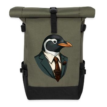 Business - Penguin - Roll Top Backpack - olive/black - Front