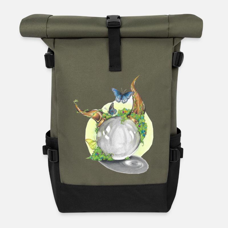 02. Bewahrerseele - Rolltop Rucksack - Olive/Schwarz