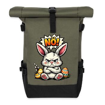 Cadeau de Pâques du lapin de Basse-Autriche - Sac à dos roll top - olive/noir - Devant