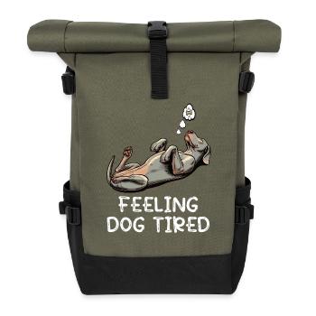 Se sentir fatigué par le chien Propriétaire de Weimaraner Weimaraner - Sac à dos roll top - olive/noir - Devant