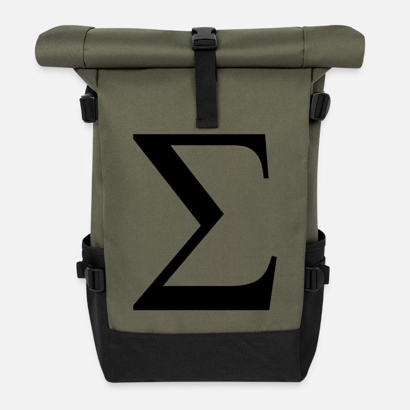 sigma greek - Rolltop Rucksack - Olive/Schwarz