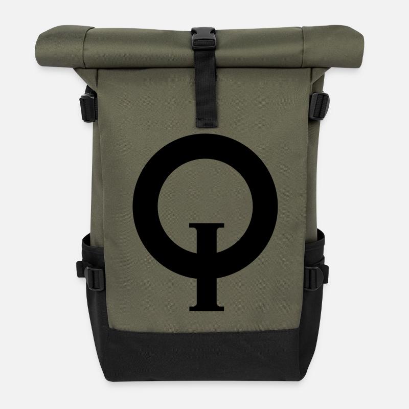Opti Klassenzeichen - Rolltop Rucksack - Olive/Schwarz