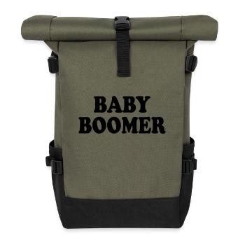 Baby boomer - Rolltop Rucksack - Olive/Schwarz - Vorne