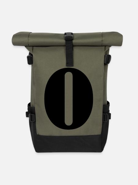 O - Rolltop Rucksack - Olive/Schwarz