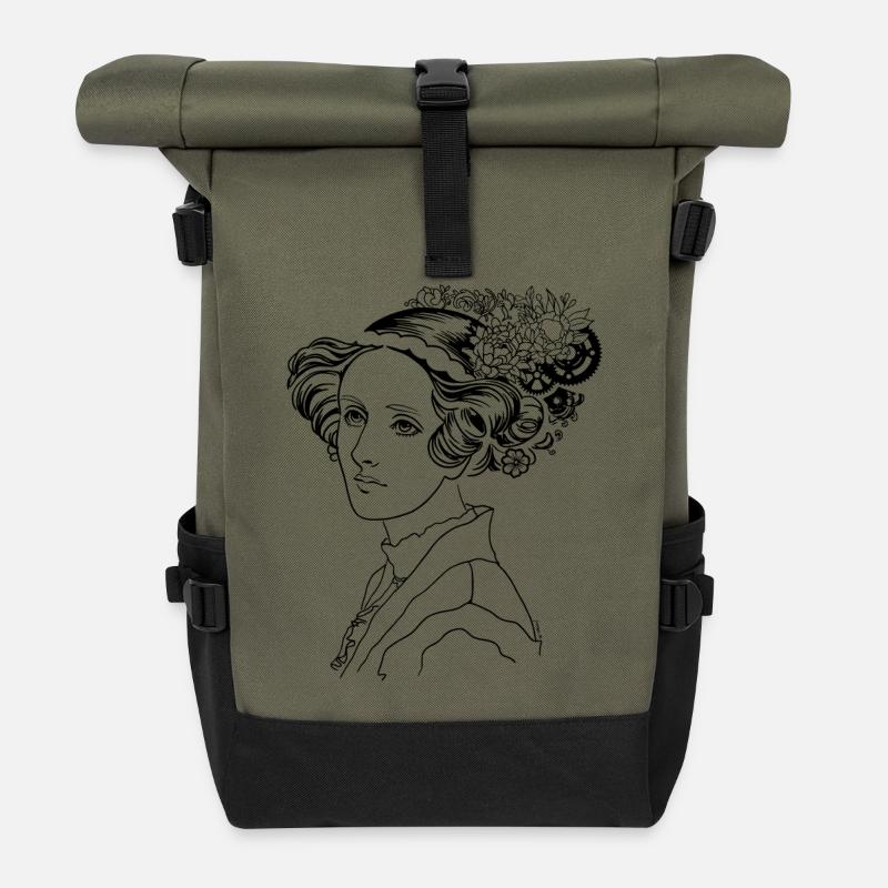 Adas Eleganz - Rolltop Rucksack - Olive/Schwarz