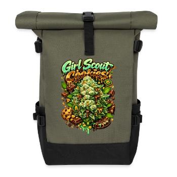 Grillettes de cookies des Girl Scouts - Sac à dos roll top - olive/noir - Devant