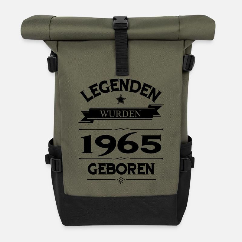 1965 - Rolltop Rucksack - Olive/Schwarz