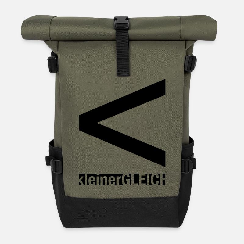 Logo - Rolltop Rucksack - Olive/Schwarz