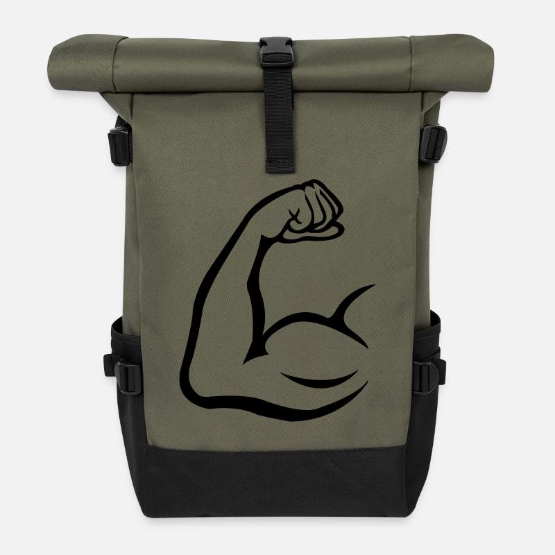 bizeps - Rolltop Rucksack - Olive/Schwarz