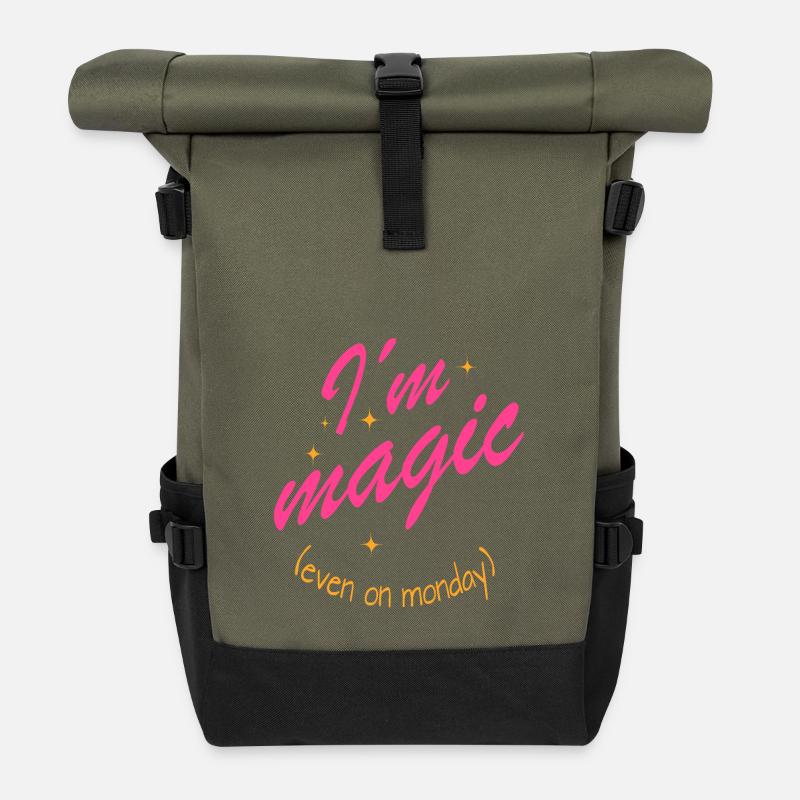 MAGISCH - Rolltop Rucksack - Olive/Schwarz