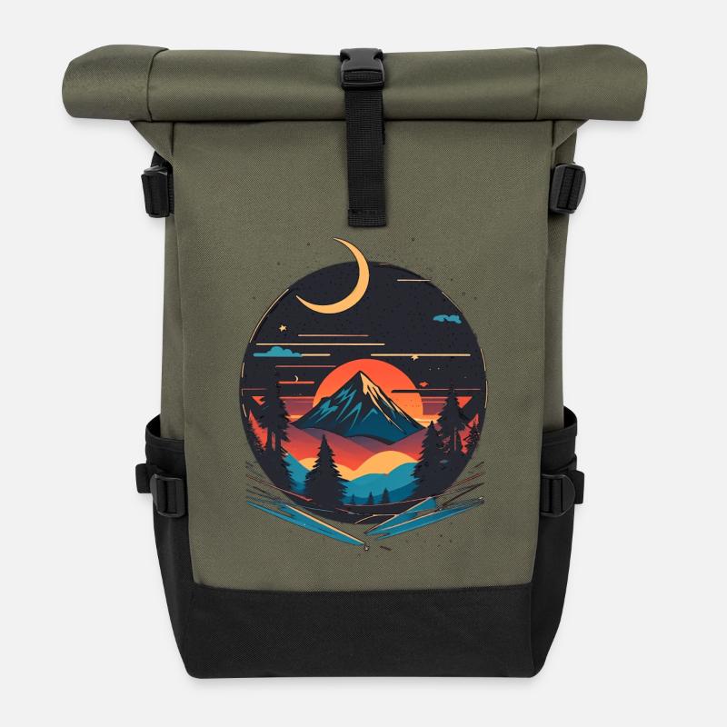 Adventure - Rolltop Rucksack - Olive/Schwarz