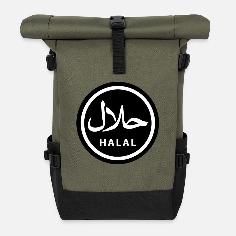 Halal - Sac à dos roll top - olive/noir