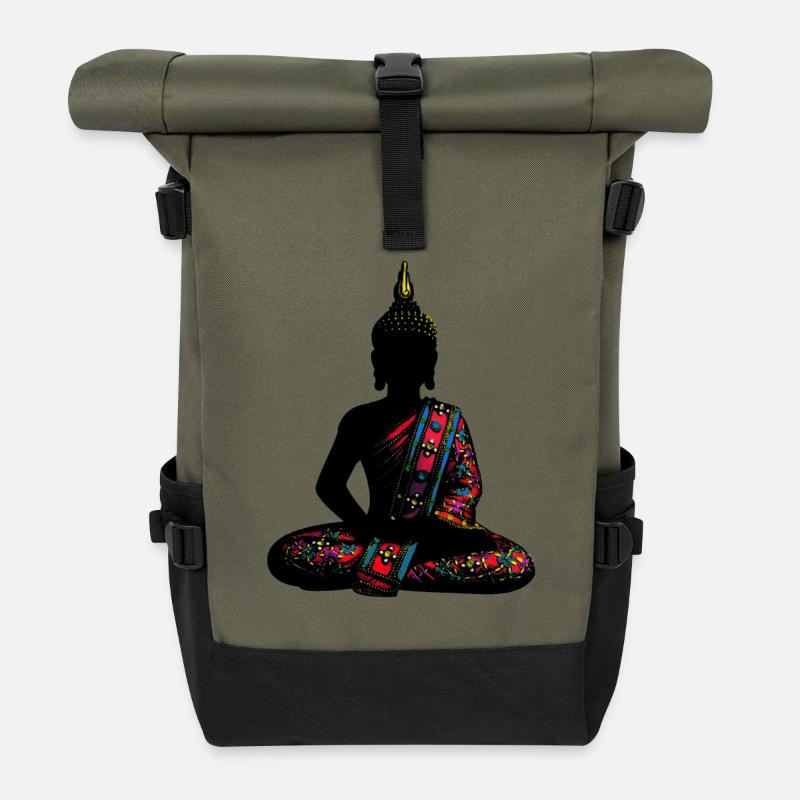 Buddha - Rolltop Rucksack - Olive/Schwarz