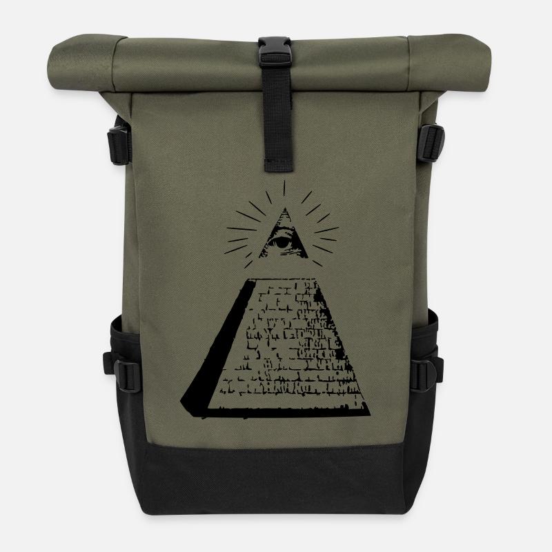 Pyramide - Rolltop Rucksack - Olive/Schwarz