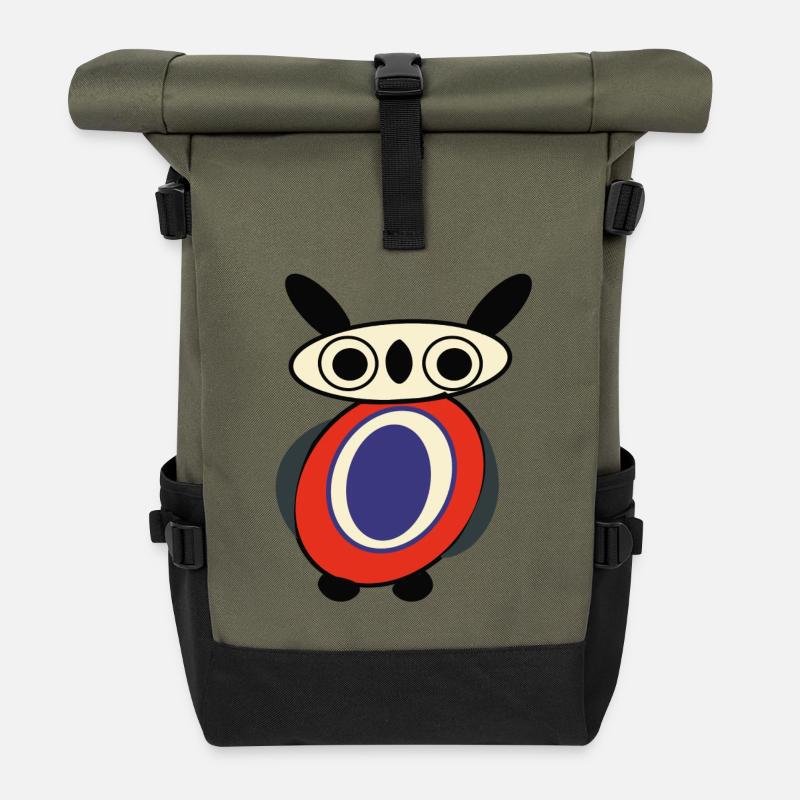 Tree Sniffer - Roll Top Backpack - olive/black