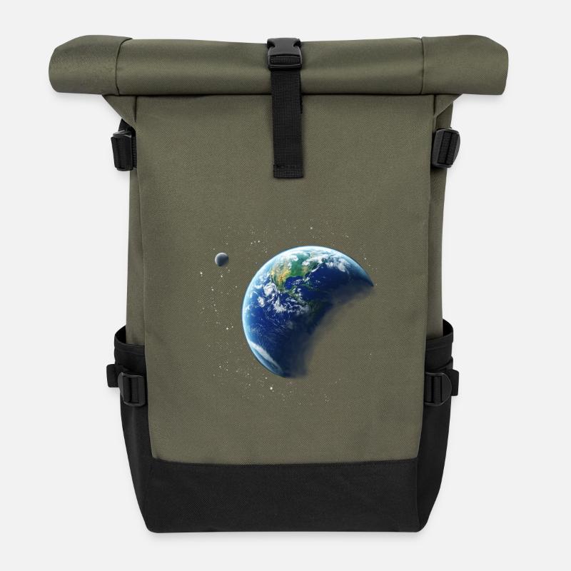 Erde - Rolltop Rucksack - Olive/Schwarz