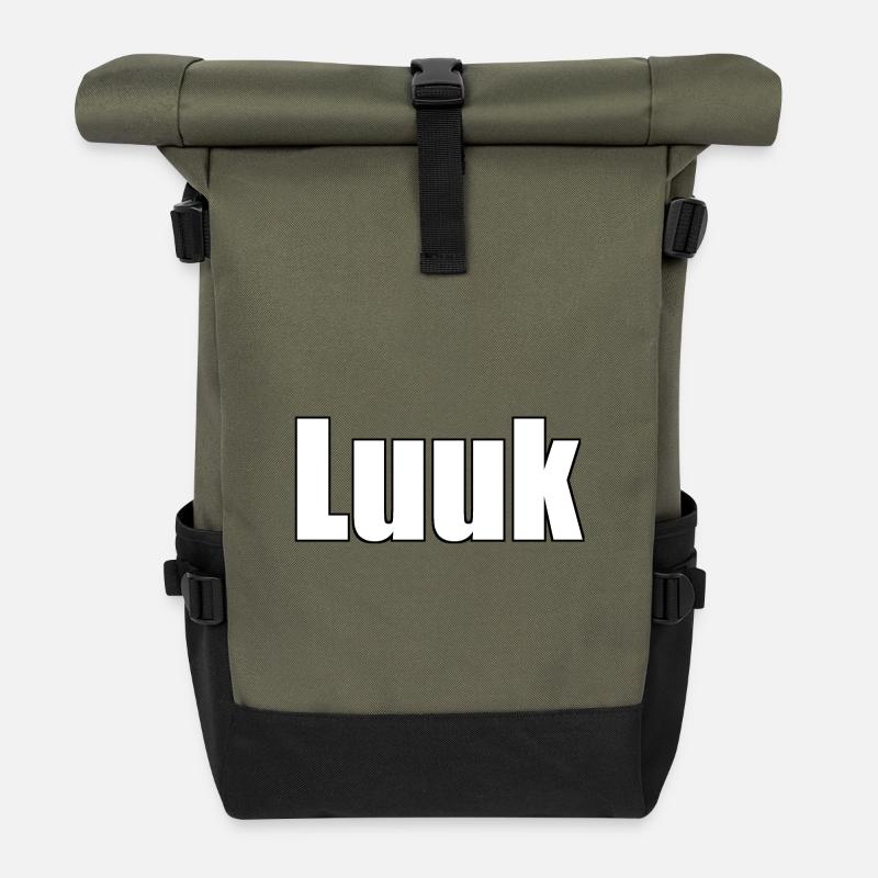 Luuk - Roll Top Backpack - olive/black