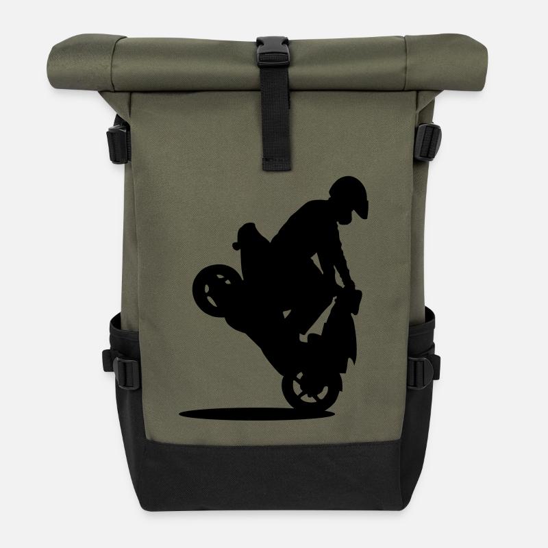 Roller Stunt - Rolltop Rucksack - Olive/Schwarz