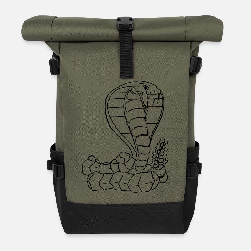 Cobra Vector - Roll Top Backpack - olive/black