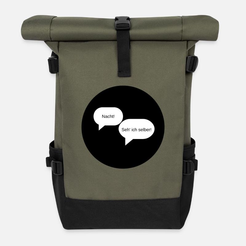 Nacht - Rolltop Rucksack - Olive/Schwarz