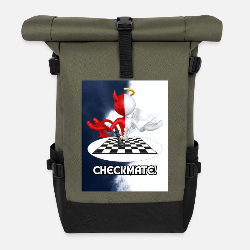 Checkmate - Rolltop Rucksack - Olive/Schwarz