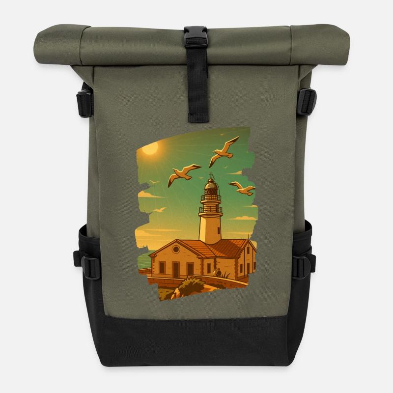 Far de Capdepera - Cala Ratjada - Rolltop Rucksack - Olive/Schwarz