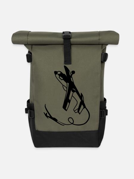 Crazy Schlepper - Rolltop Rucksack - Olive/Schwarz