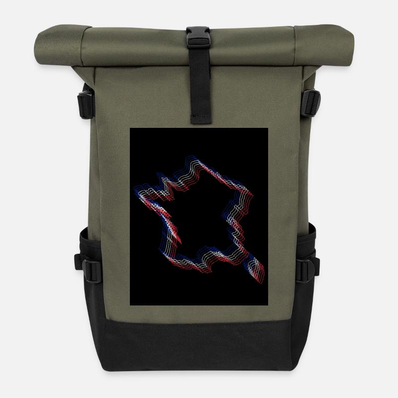 Frankreich - Rolltop Rucksack - Olive/Schwarz