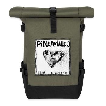 OBERFLÄCHLICHER SCHNITT – WIRST DU ZEUGE SEIN KÖNNEN - Rolltop Rucksack - Olive/Schwarz - Vorne