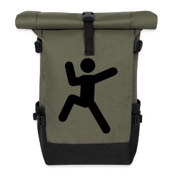 klettern - Rolltop Rucksack - Olive/Schwarz - Vorne