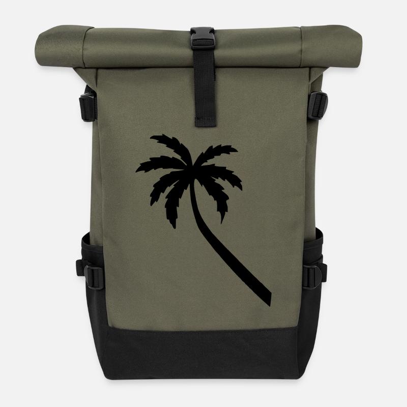 palme - Rolltop Rucksack - Olive/Schwarz