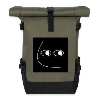 Side Eye_Blk/Wht - Sac à dos roll top - olive/noir - Devant