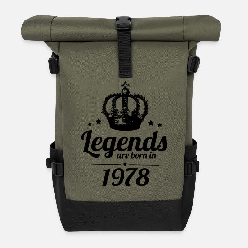 Legends 1978 - Sac à dos roll top - olive/noir