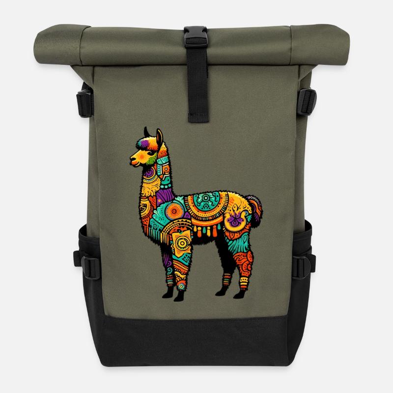 Alpaka - Rolltop Rucksack - Olive/Schwarz