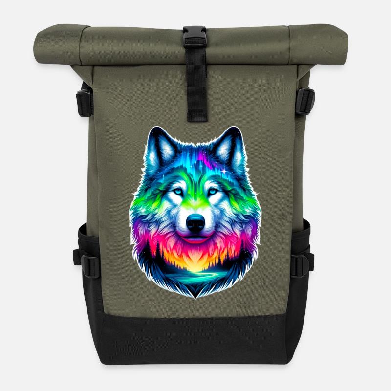 Wolf - Rolltop Rucksack - Olive/Schwarz