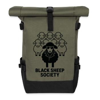 Anticonformiste : Le Cercle des Moutons Noirs - Sac à dos roll top - olive/noir - Devant