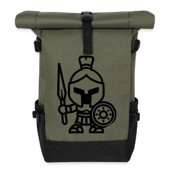 Spartan - Roll Top Backpack - olive/black - Front