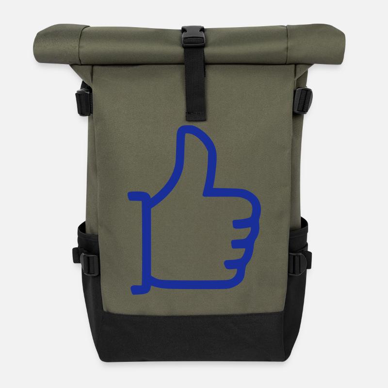 Gefällt mir - Daumen hoch - Roll Top Backpack - olive/black