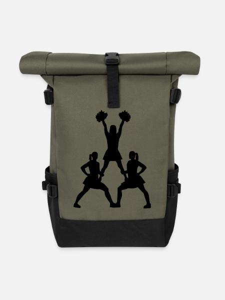 Cheerleader - Rolltop Rucksack - Olive/Schwarz