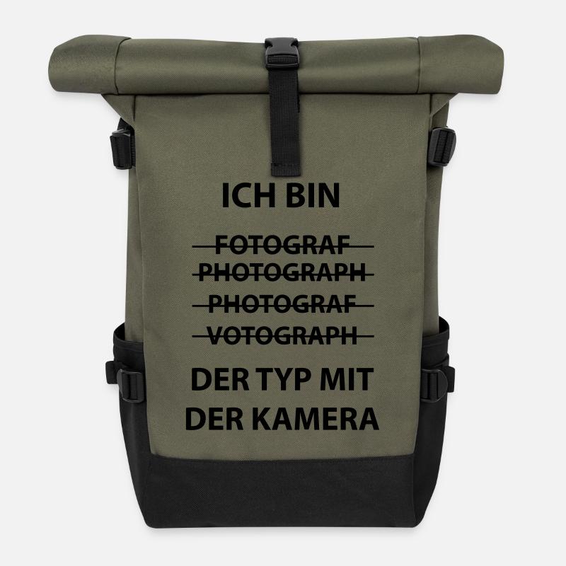 Kameratyp - Rolltop Rucksack - Olive/Schwarz