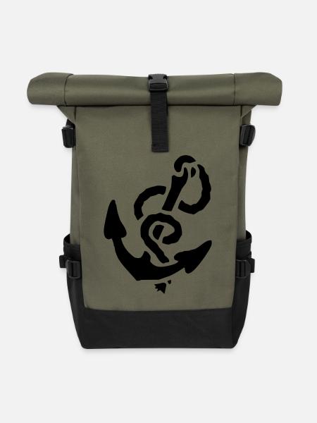 Anker - Rolltop Rucksack - Olive/Schwarz