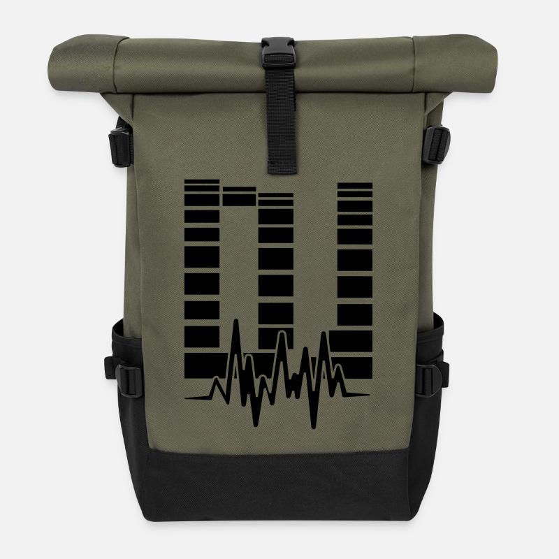 dj - Rolltop Rucksack - Olive/Schwarz