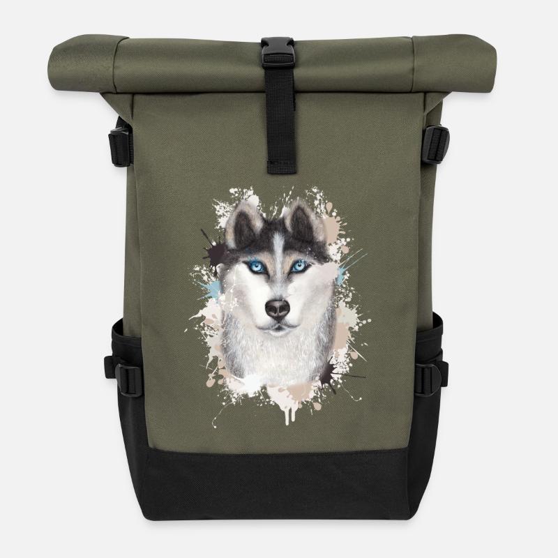 Wolf - Rolltop Rucksack - Olive/Schwarz