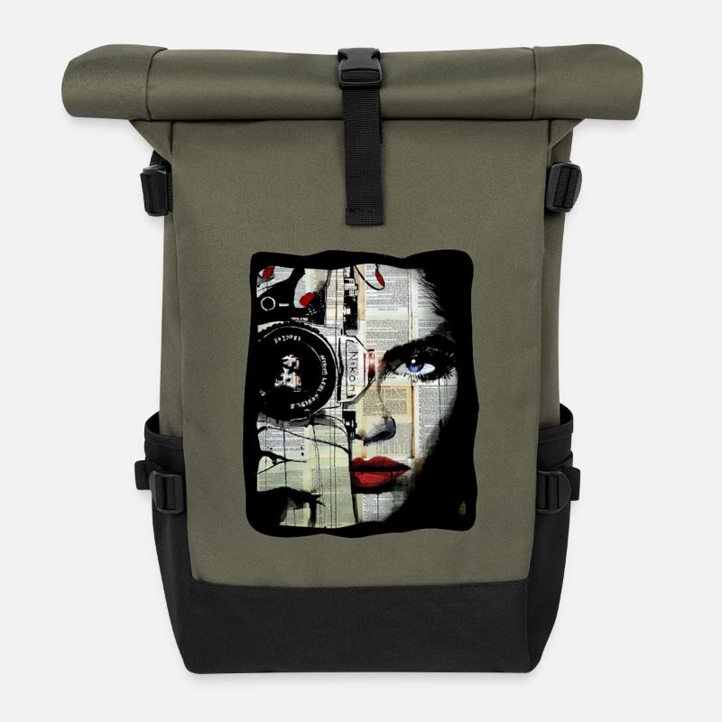 CISSS - Rolltop Rucksack - Olive/Schwarz